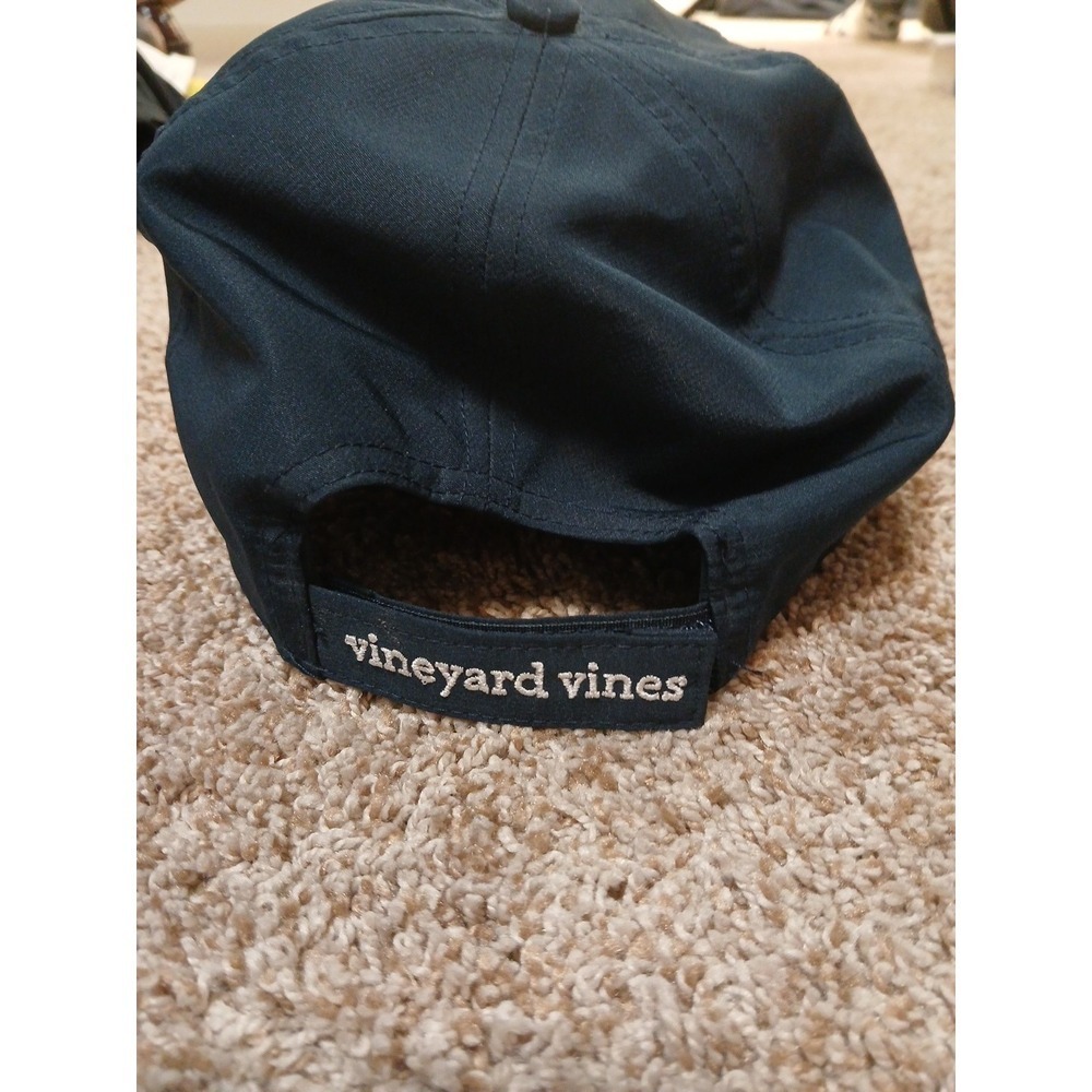 Vineyard Vines Hat Strapback‎ Baseball Cap Mens Navy Blue American Flag Golf - Picture 3 of 6